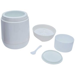 BALDE DE GELO DE PLASTICO BRANCO COM CAPACIDADE DE 1 LITRO E 400 ML - 6724-BR