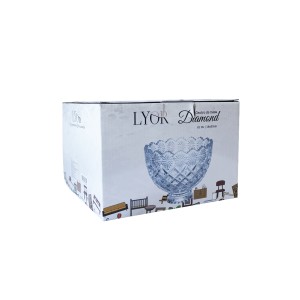 CENTRO DE MESA DE CRISTAL DETALHADO LINHA DIAMOND 13X20CM - 3324