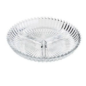 PETISQUEIRA DE CRISTAL CHARMY COM 03 DIVISÓRIAS 34X4CM - 6995