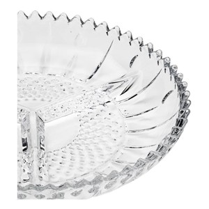 PETISQUEIRA DE CRISTAL GLORY COM 03 DIVISÓRIAS 22X3,5CM - 7000