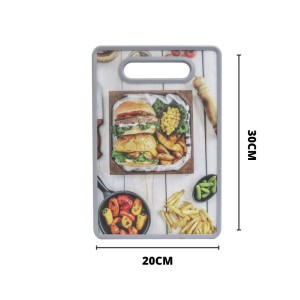 TABUA DE CORTE DE PLÁSTICO COM ESTAMPAS DIVERSAS 30X20CM - CT0477-D
