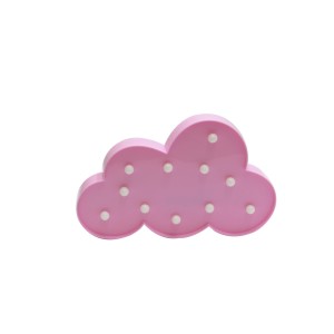 LUMINARIA PARA DECORACAO NUVEM ROSA 11 LEDS 29 X 17,5 X 3 CM - GA1388-RS