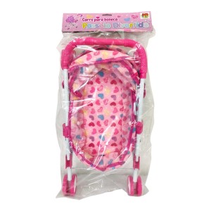 CARRO PARA BONECA PASSEIO DIVERTIDO DE PLÁSTICO MODELO BERÇO - DMT5778