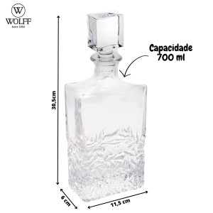 GARRAFA CRISTAL DE CHUMBO 700ML WOLFF - 27778