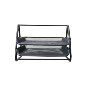 ORGANIZADOR DE METAL PARA DOCUMENTOS 02 DIVISÓRIAS -  2931