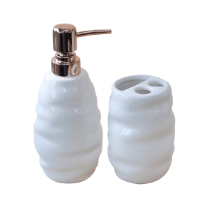 KIT DE BANHEIRO DE CERÂMICA COM 02 PEÇAS - 98542-BR