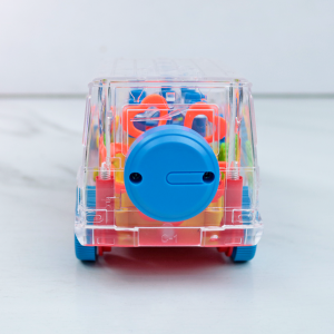 CARRO BATE VOLTA GEAR TRANSPARENTE COM SONS E LUZES - TKAB3740-VM