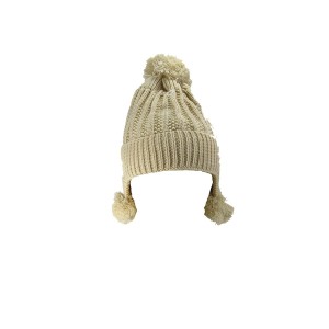 TOUCA DE MALHA COM POMPOM INFANTIL  - BF2421-BG