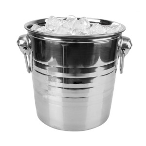 BALDE DE GELO DE INOX 18CM - CAPACIDADE DE 03 LITROS - 16397