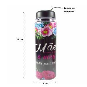 GARRAFA DE PLÁSTICO COM TAMPA ROSQUEAVÉL 500 ML - HG79046-PT