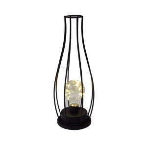 LUMINARIA DECORATIVA DE METAL ARAMADA COM FIO DE LED 30CM - HD50222