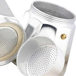 CAFETEIRA ALUMÍNIO TIPO ITALIANA MOKA 9 XÍCARAS 21 CM