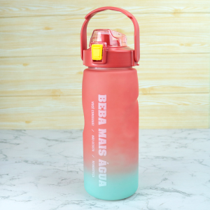 KIT 3 GARRAFAS DE PLÁSTICO MOTIVACIONAL 1500ML 700ML 300ML - CA09800-MR