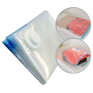 SACO ORGANIZADOR DE COMPRESSÃO A VÁCUO COM VÁLVULA DE PLÁSTICO 70X100CM - CA15064
