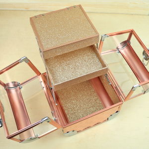 MALETA PARA MAQUIAGEM 18,5X18,5X21CM - IM44066-GR