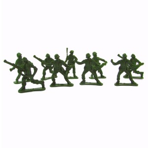 BRINQUEDO KIT MILITAR DE PLASTICO COM 50 PEÇAS - COM INMETRO - JB561