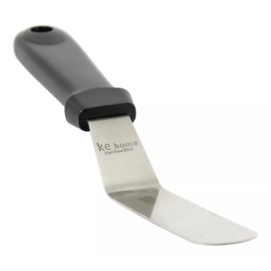 ESPATULA CURVA PARA CONFEITAR EM INOX E CABO PLASTICO 15 CM - 9110