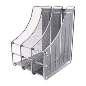 ORGANIZADOR DE DOCUMENTOS, REVISTAS E PAPEIS DE METAL 24X35CM 03 DIVISÓRIAS - FG910-CZ