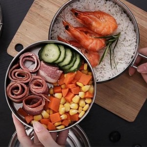 MARMITA DE METAL REDONDA  COM SUPORTE 1,1 LITROS - MM1100