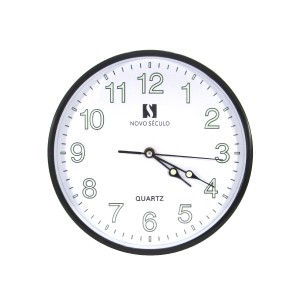RELOGIO DE PAREDE 25 CM PRETO