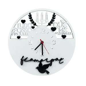 RELOGIO DE PAREDE 3D EM MDF 30CM - 38546-BR