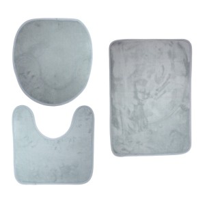 JOGO DE TAPETE DE BANHEIRO COM 03 PEÇAS - CA04088-CZ