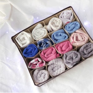 ORGANIZADOR DE GAVETAS PARA LINGERIE 16 ESPAÇOS TNT 36X28X10 CM