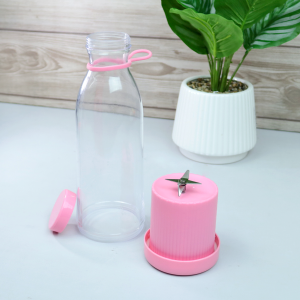 GARRAFA MIXER RECARREGÁVEL USB COM 6 LÂMINAS 420ML - YT2400-RS