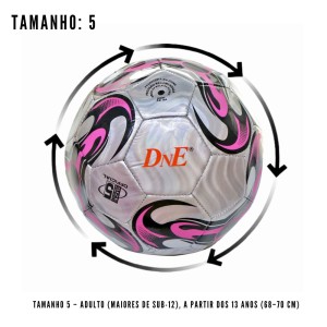 BOLA DE FUTEBOL DE PVC OFICIAL - 22CM ( TAMANHO 05) - BFB5771-RS