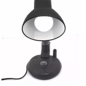 LUMINÁRIA DE MESA DE METAL E PLÁSTICO COM SUPORTE PARA CANETA BIVOLT - NS0867-PT