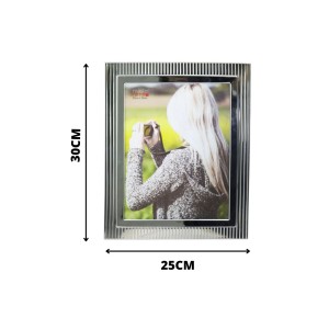 PORTA RETRATO METAL DECOR LUXO HORIZONTAL OU VERTICAL FOTO 20X25CM - YS5646