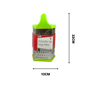 RALADOR METAL  DE LEGUMES 23X15 6 FACES - TRC7883-VD