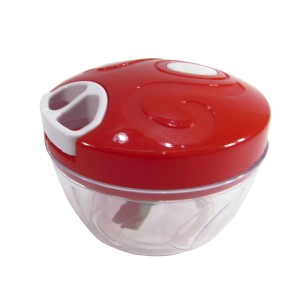 MINI PROCESSADOR DE ALIMENTOS MANUAL TRITURADOR ALHO LÂMINA TRIFASICA  VERMELHO - JS1702-VM