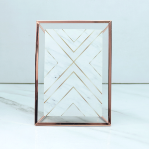 PORTA RETRATO DE METAL ARAMADO 10X15 - 4521-GR