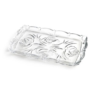 PETISQUEIRA DECORADA EM VIDRO 25 X 14 X 2 CM - VDA0203