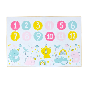TAPETE PARA ATIVIDADES INFANTIL DE POLIESTER ANTIDERRAPANTE 80X120CM - CZ23749-F