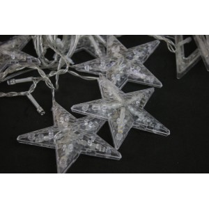 CASCATA 138 LEDS WARM ESTRELA NA PONTA 8 FUNÇÕES  TOM M/F 127V - 11658