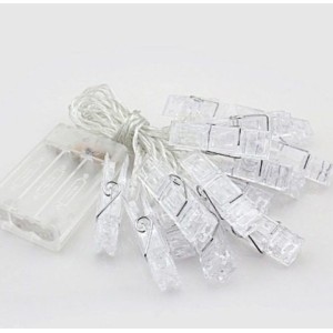 CORDÃO PREGADOR 10 LED WM A PILHA USO INTERNO - 21100