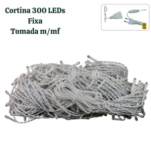 CORTINA 300 LEDS WARM FIXO TOM MMF 127V USO INTERNO  - 19819