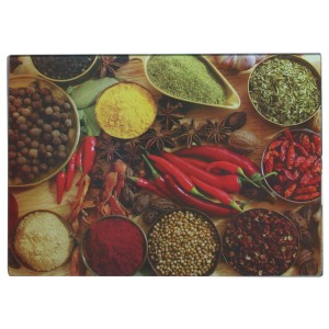 TABUA DE CORTE ANTI RESÍDUOS 35 X 25 CM DE VIDRO - VDA2560P-5