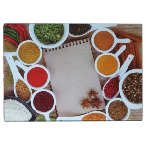 TABUA DE CORTE ANTI RESÍDUOS 38 X28 CM DE VIDRO - VDA2560G-2