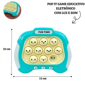 POP IT GAME EDUCATIVO ELETRÔNICO COM LUZ E SOM - TKAB6314-VD