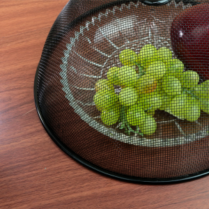 TELA PROTETORA DE ALIMENTOS EM METAL COM ALÇA NO TOPO 30CM - CZ19285-PT