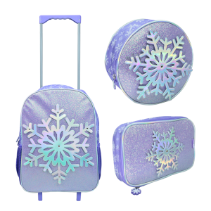 KIT ESCOLAR SNOWY INFANTIL EM POLIÉSTER- YS42159-LILÁS