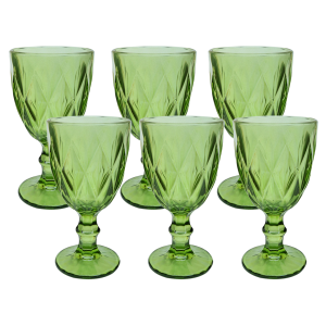 JOGO DE TAÇAS DE VIDRO COM 6 PEÇAS 330ML- CA16183-VD