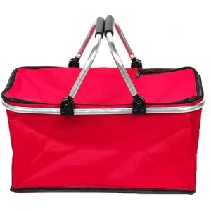 CESTA TÉRMICA PIQUENIQUE DOBRÁVEL E COM ALÇA 30 LITROS - CA15073-VM