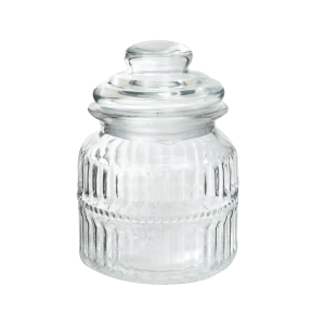 POTE DE VIDRO COM TAMPA 11X15CM 600ML - 5793