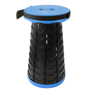 BANQUETA REDONDA RETRÁTIL DE PLÁSTICO 25X45CM - IM46219-AZ