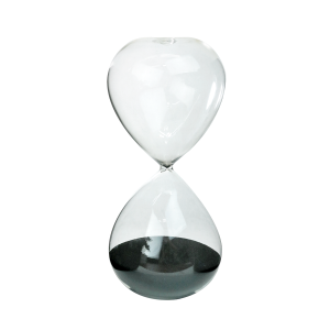 AMPULHETA DE VIDRO 60 MINUTOS 10X24CM - 767155-PT