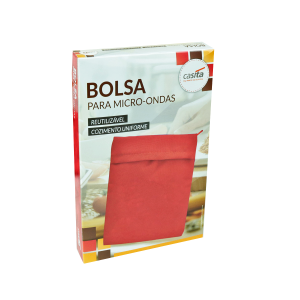 BOLSA  DE POLIESTER PARA MICRO-ONDAS REUTILIZÁVEL 24X19CM - CA15315